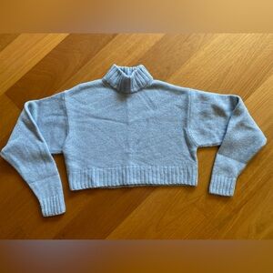 Aritzia Wilfred Free Cropped Mock Turtleneck Sweater Size Small